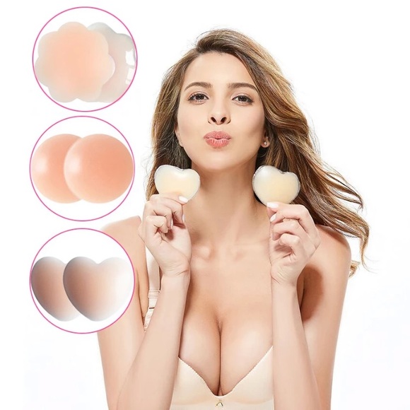 Other - 2 Pair Round/Heart  Shape Silicone Breast Nipple